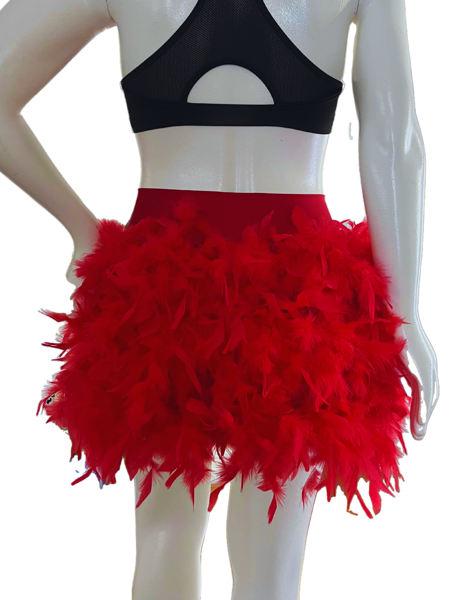 Red Feather Skirt