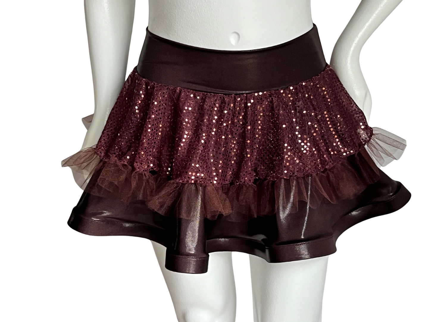 Brown Badass Bow Skirt