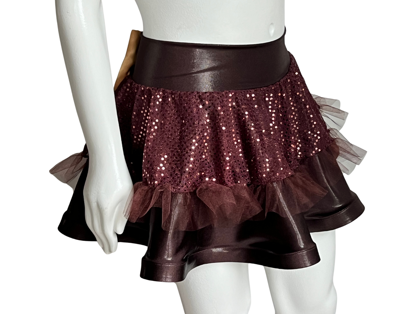 Brown Badass Bow Skirt