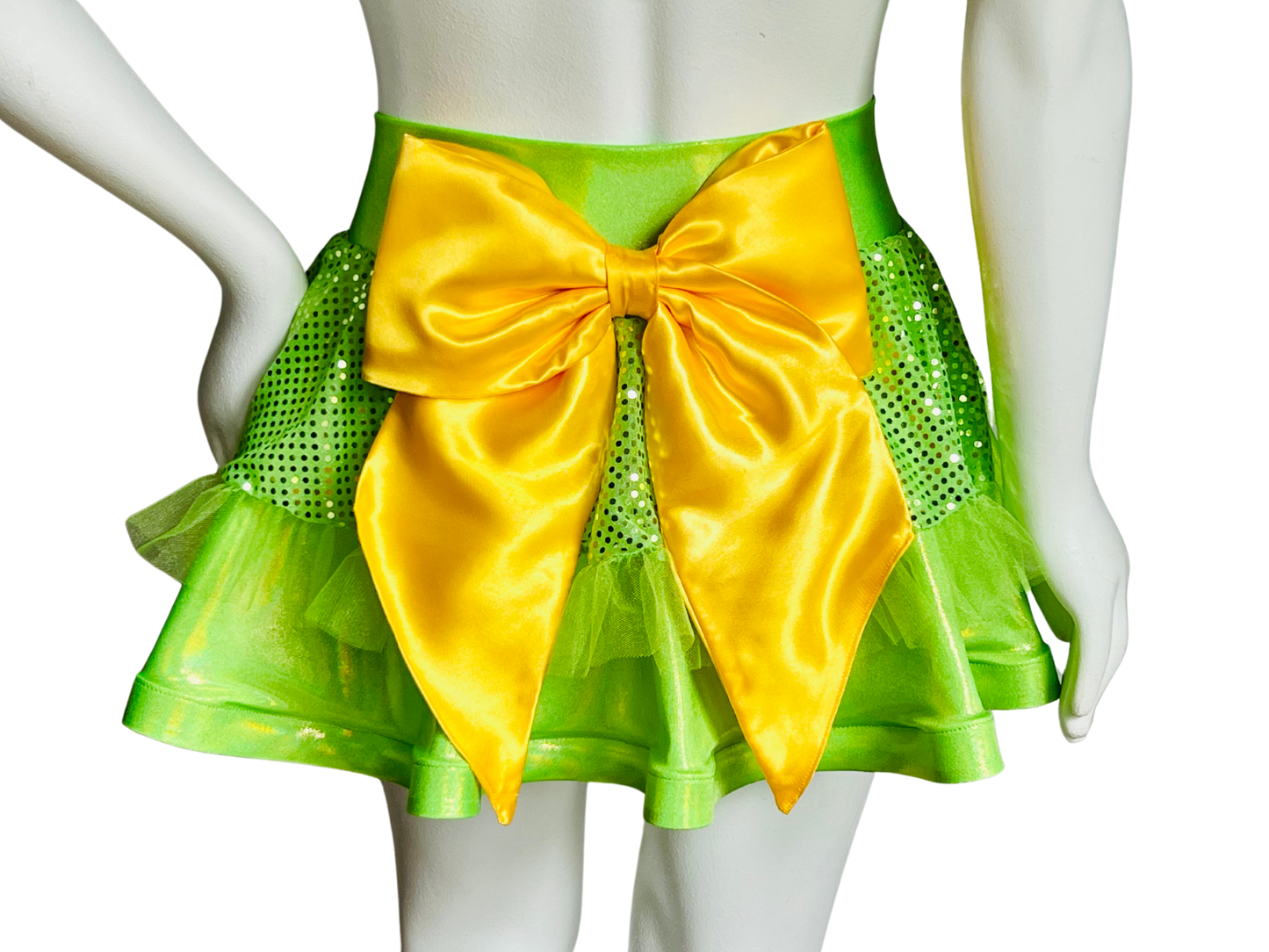 Lime Badass Bow Skirt