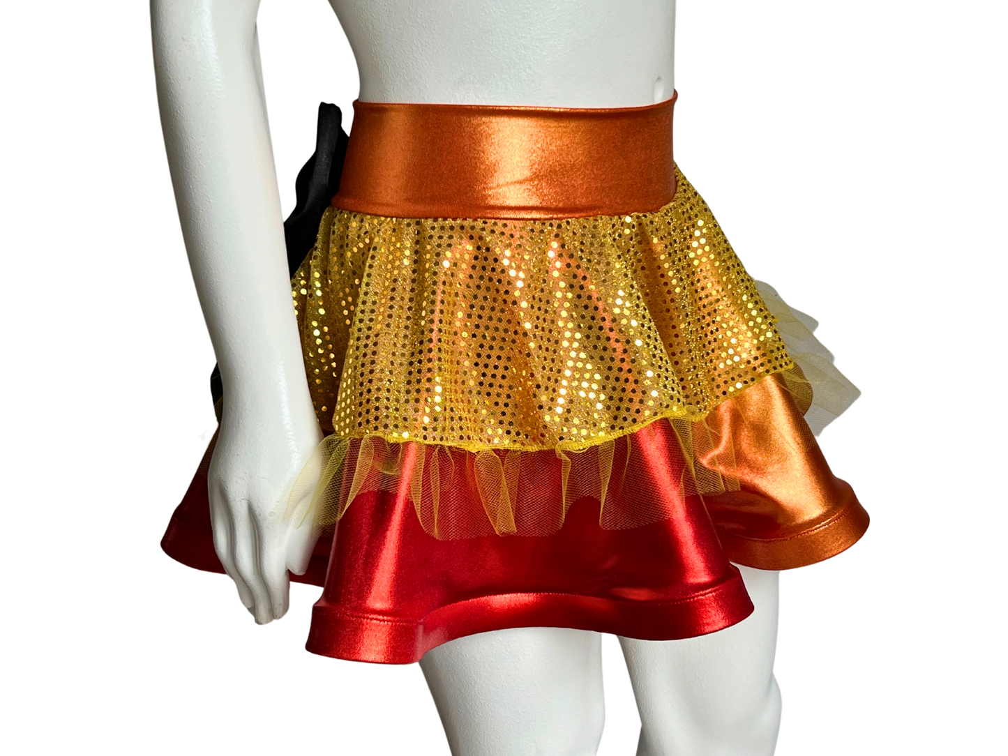 Ombre Sunset/Gold Badass Bow Skirt