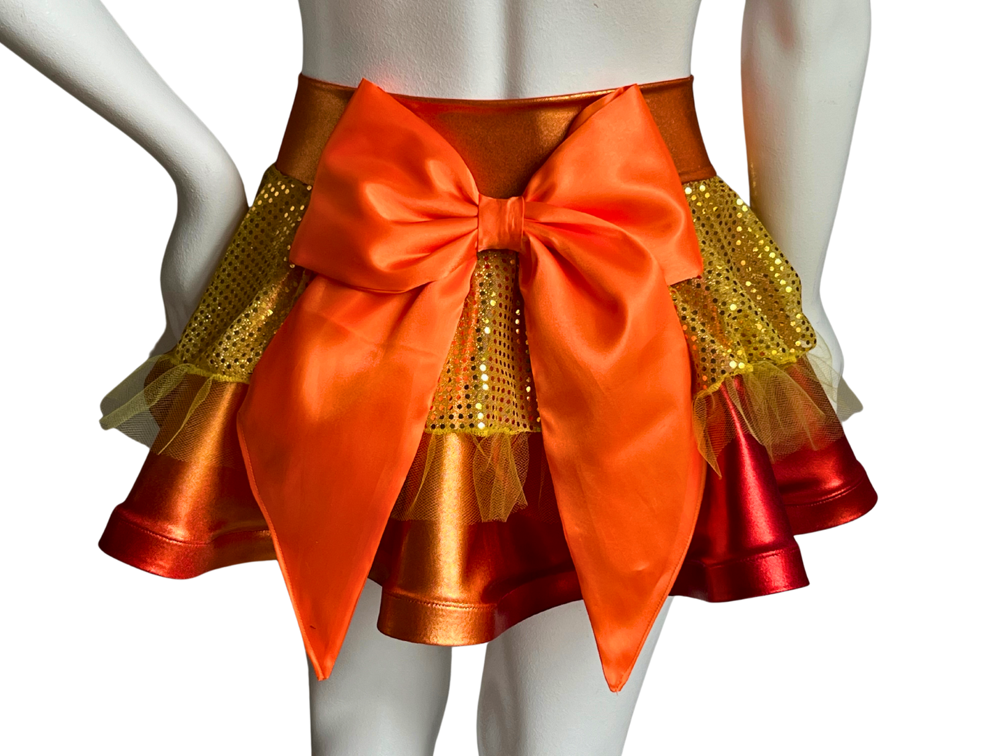 Ombre Sunset/Gold Badass Bow Skirt