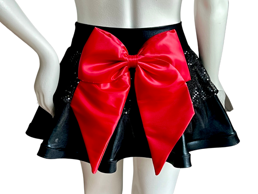 Black Badass Bow Skirt