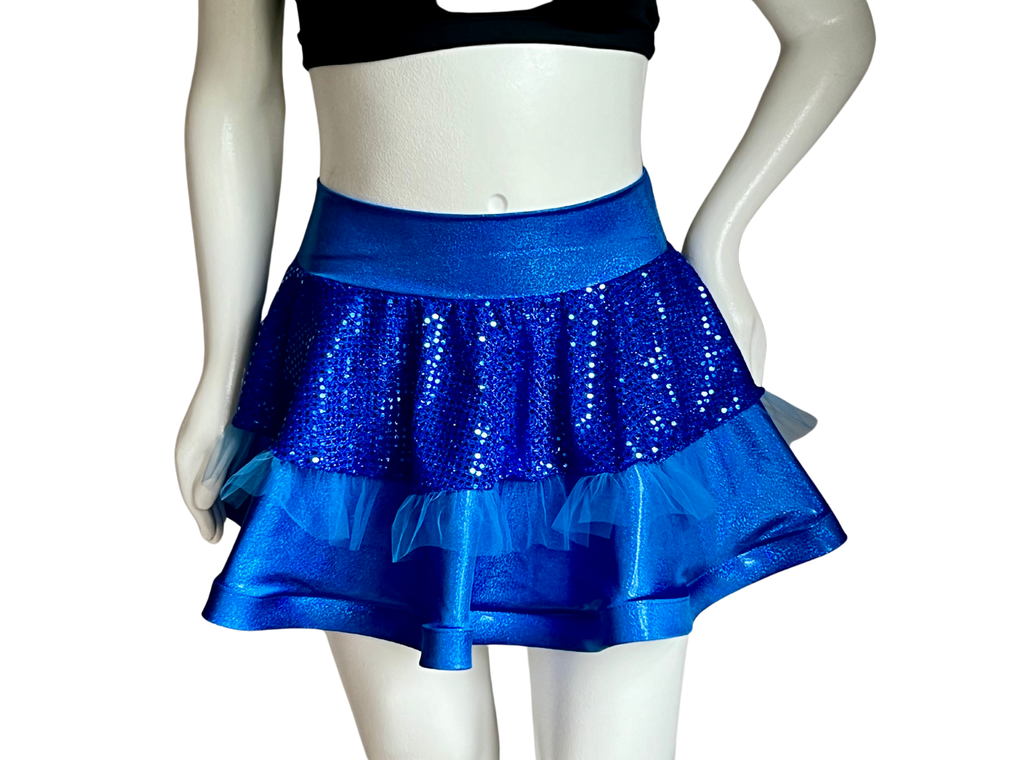 Royal Blue Badass Bow Skirt