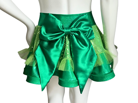 Green/Lime Badass Bow Skirt