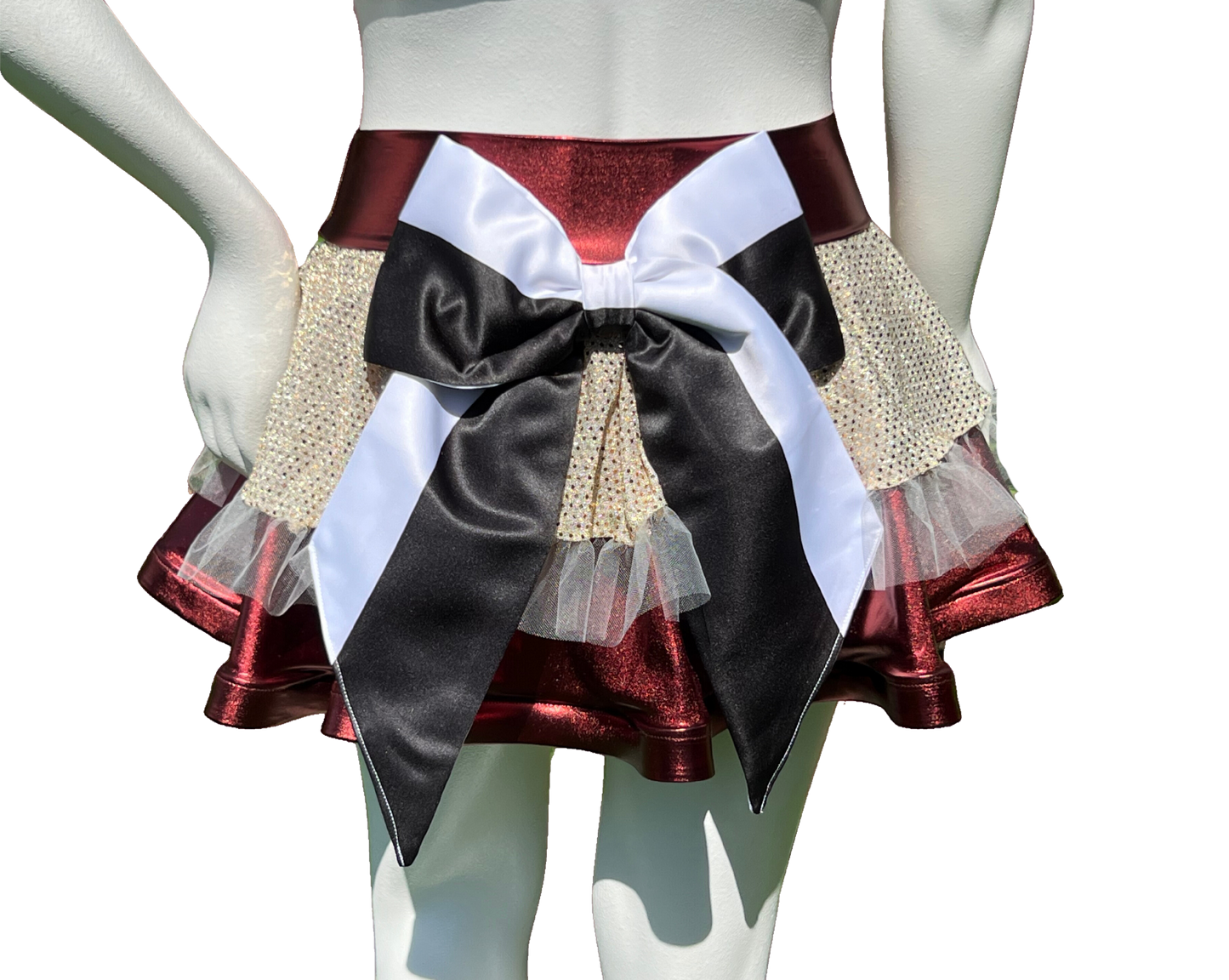 Copper/White Gold Badass Bow Skirt