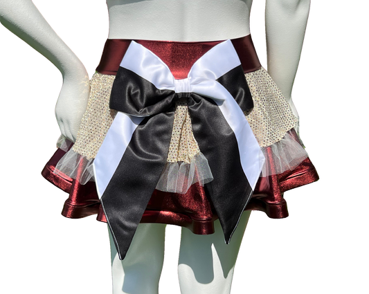 Copper/White Gold Badass Bow Skirt