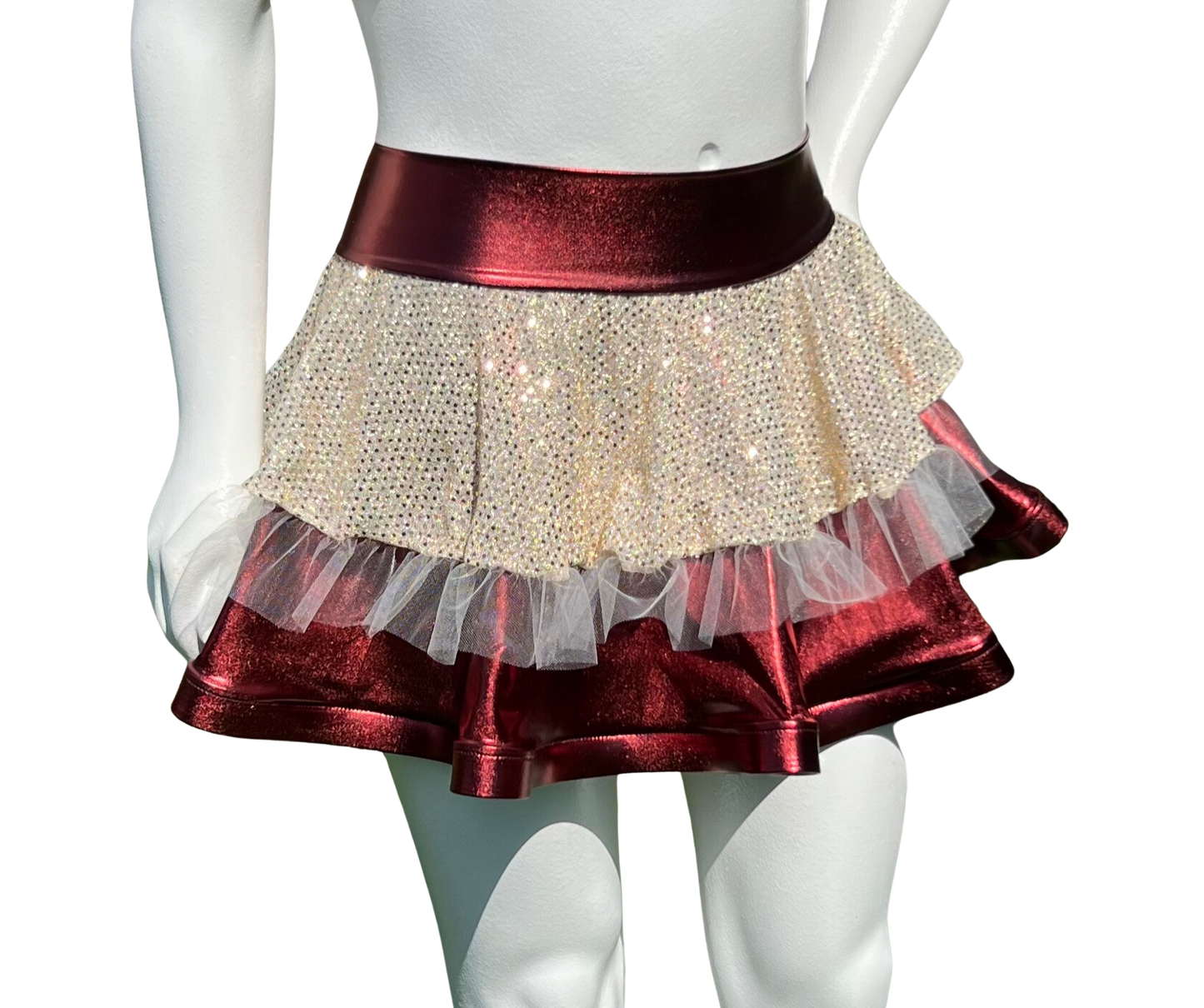 Copper/White Gold Badass Bow Skirt