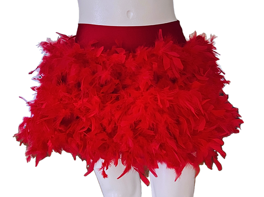 Red Feather Skirt