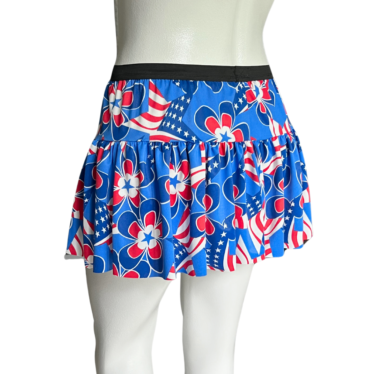 Flowers and Flags Finish Line Running Skirt