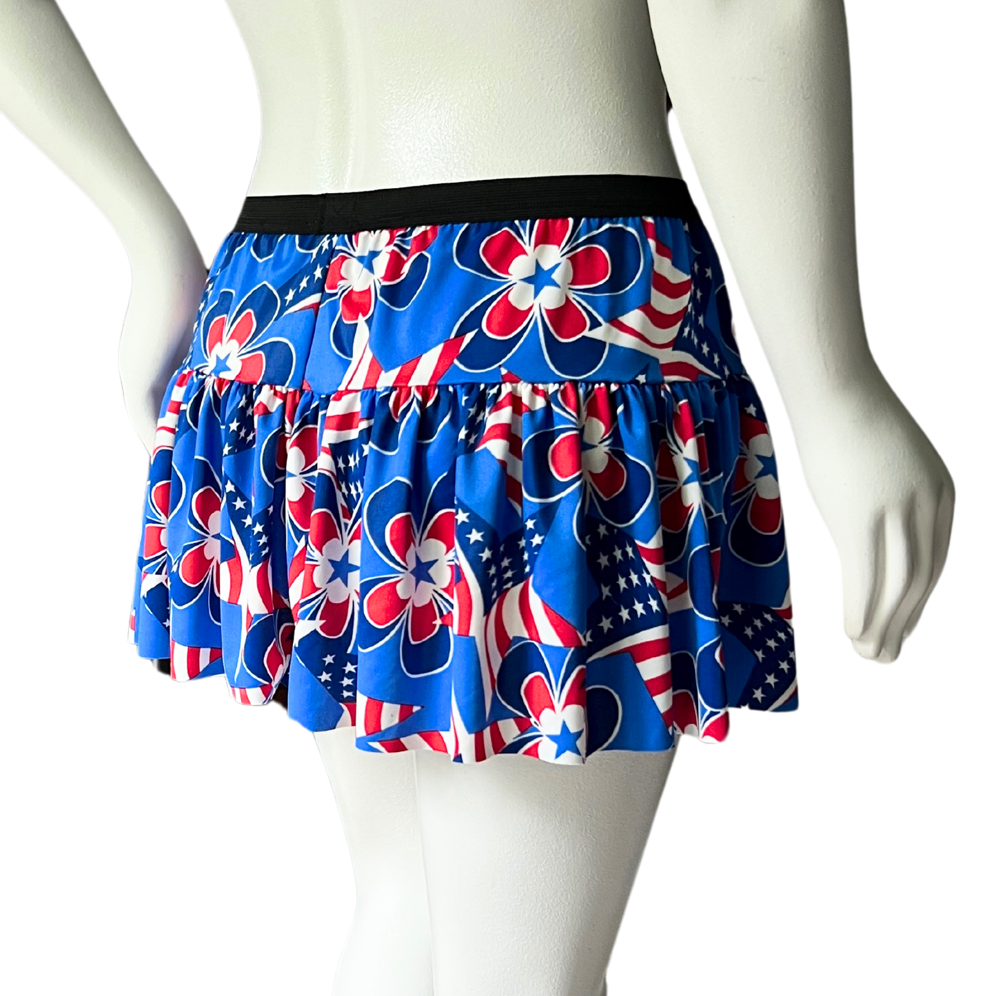 Flowers and Flags Finish Line Running Skirt