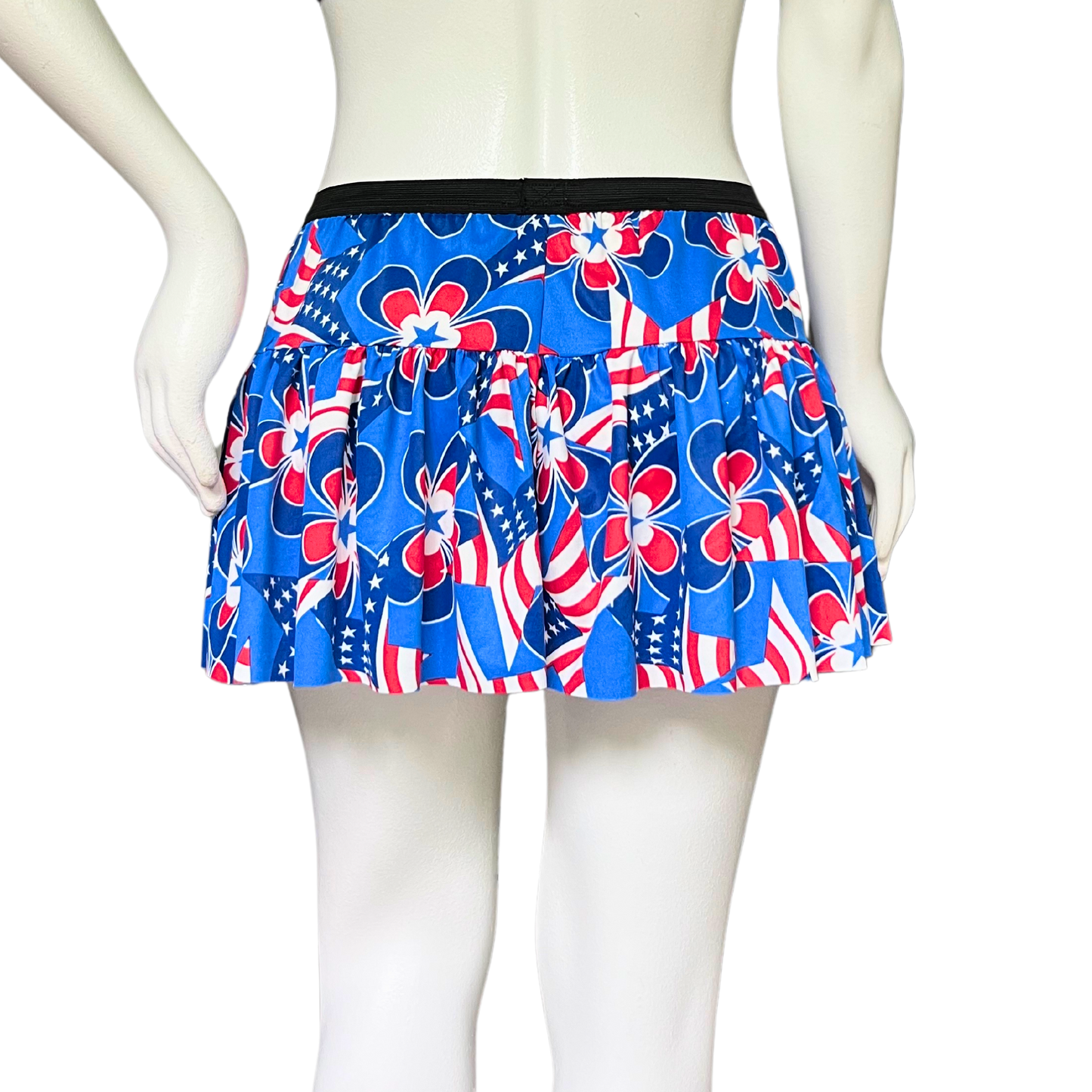 Flowers and Flags Finish Line Running Skirt