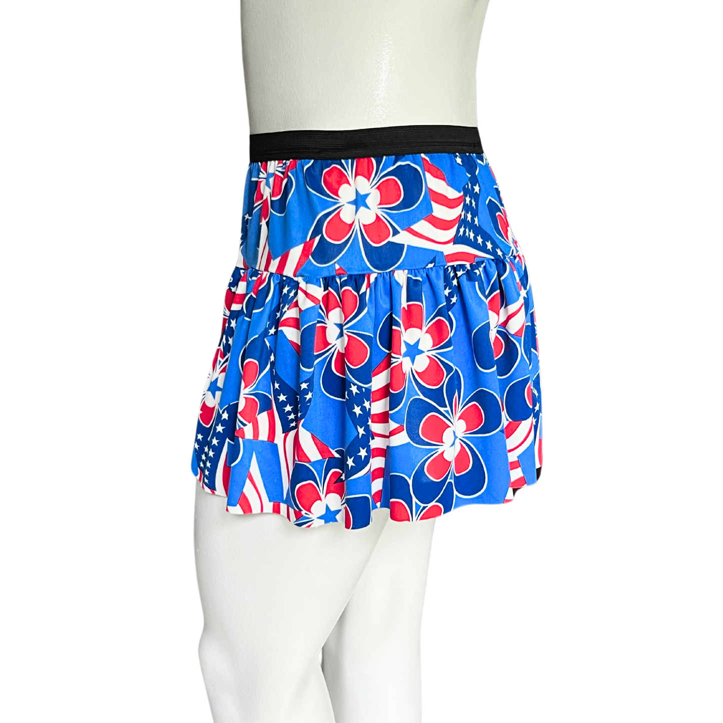 Flowers and Flags Finish Line Running Skirt