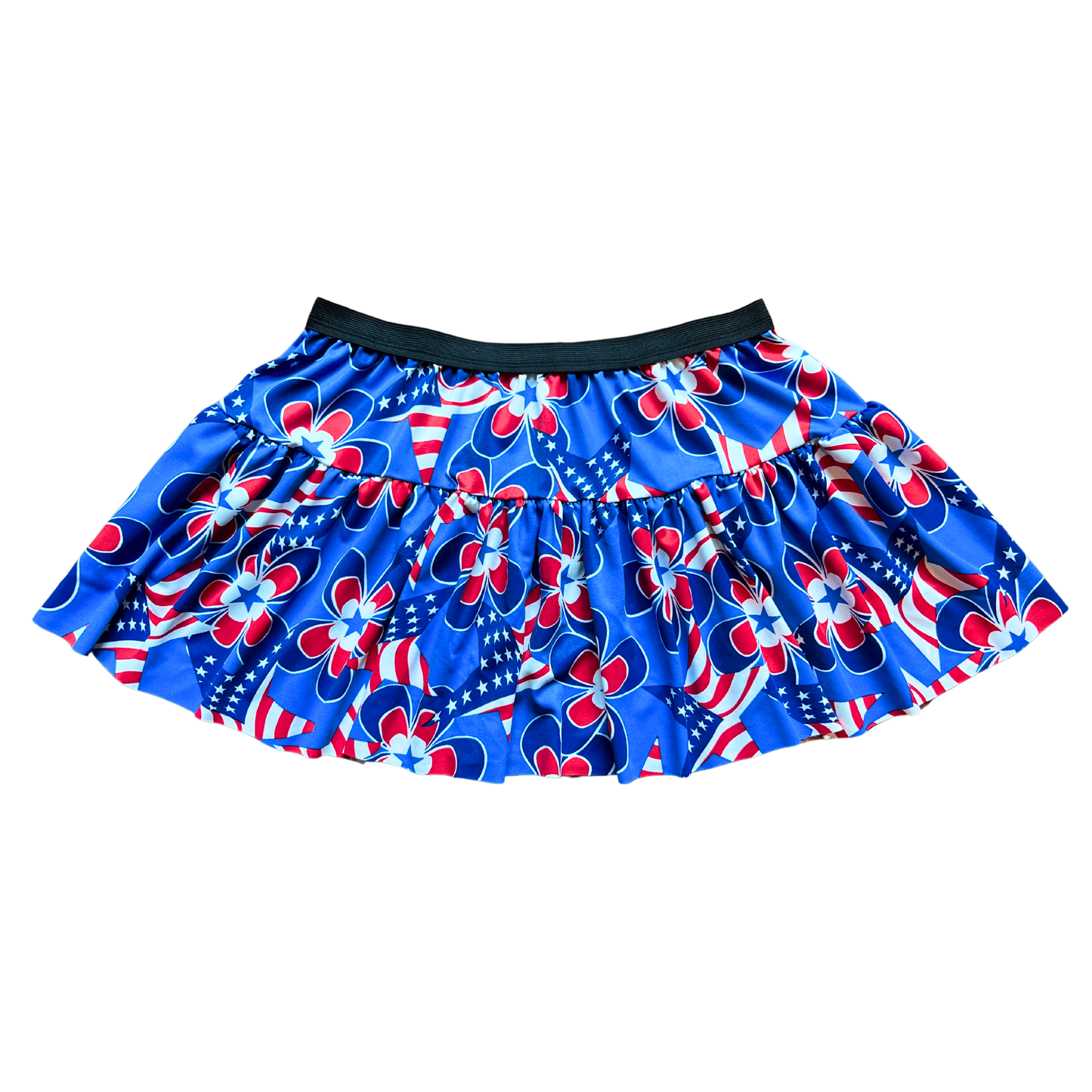 Flowers and Flags Finish Line Running Skirt