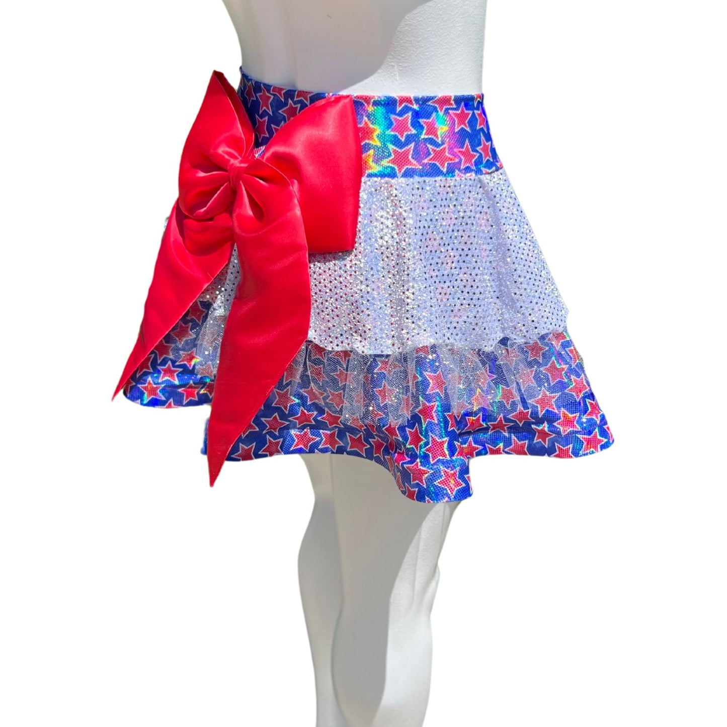 Patriotic Stars Badass Bow Skirt