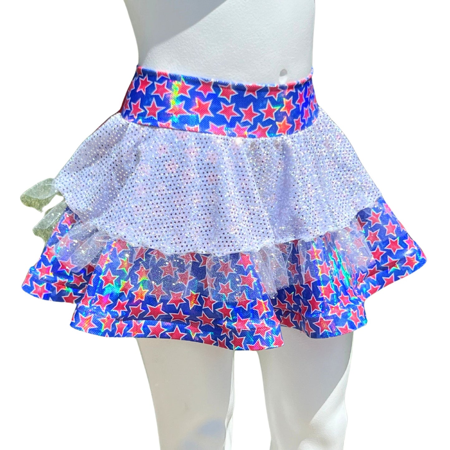 Patriotic Stars Badass Bow Skirt