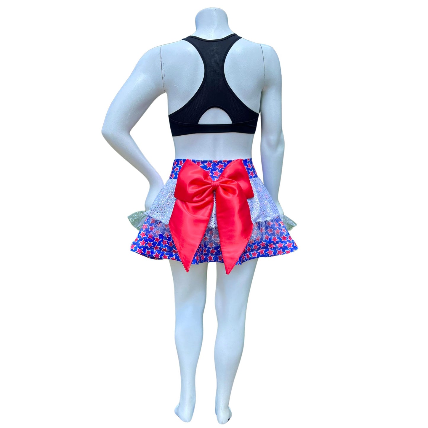 Patriotic Stars Badass Bow Skirt