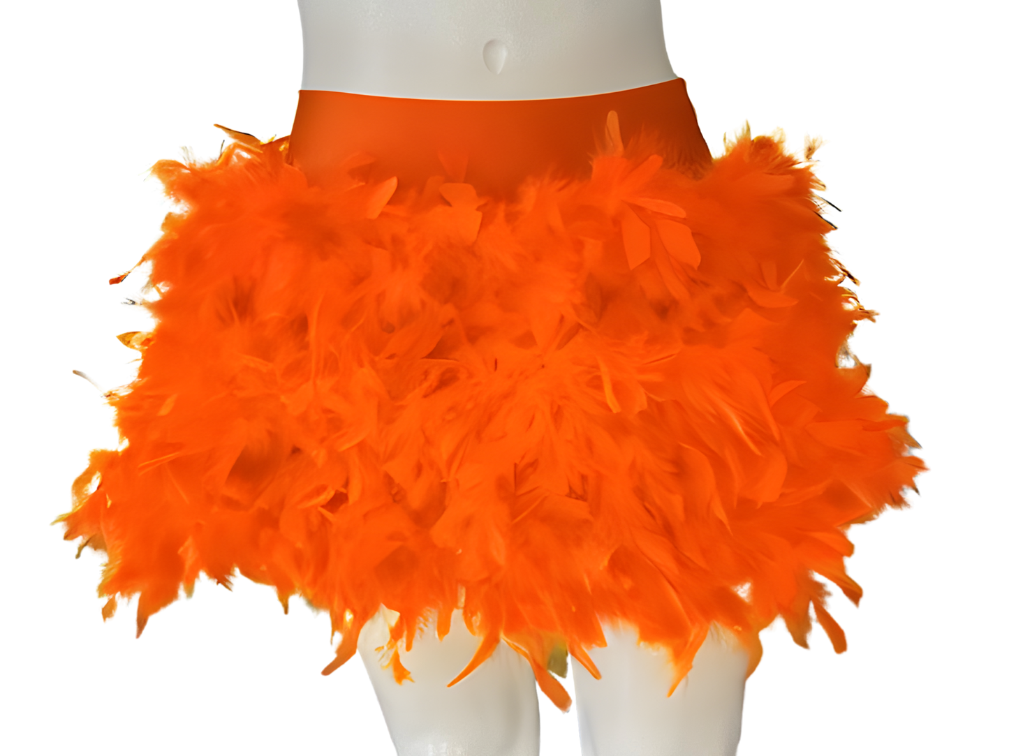 Orange Feather Skirt