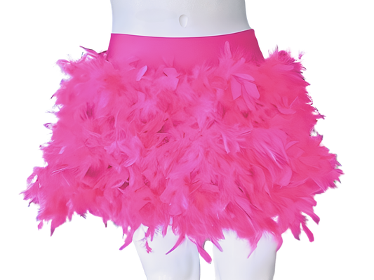 Pink Feather Skirt