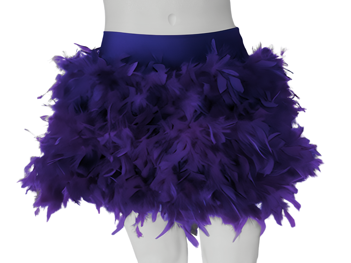 Purple Feather Skirt