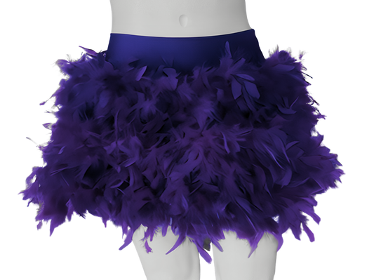 Purple Feather Skirt