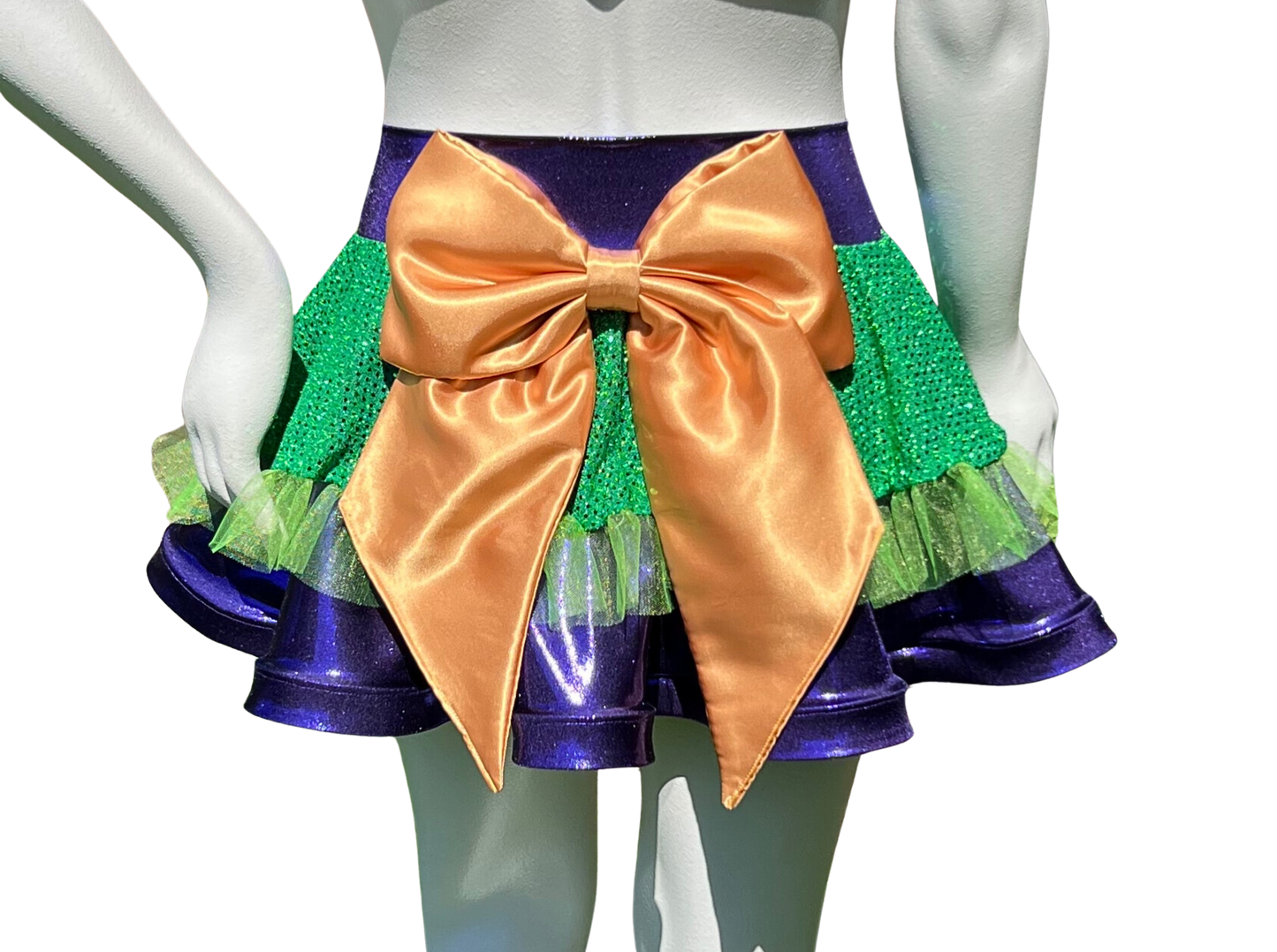 Violet/Green Badass Bow Skirt