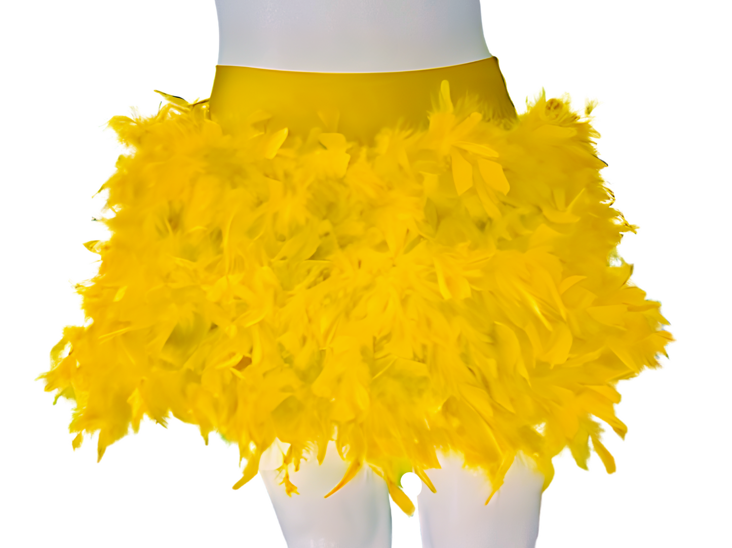 Yellow Feather Skirt